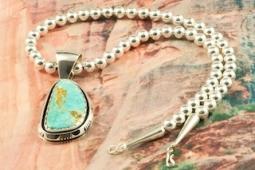 Day 3 Deal - Genuine Royston Turquoise Sterling Silver Pendant and Necklace Set